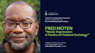 Fred Moten's lecture: (Audio Only)  