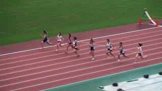 2017東部陸上カーニバル　中学女子100m　決勝（標準スロー付）