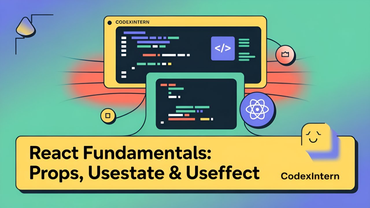 React Fundamentals Props Usestate And Useeffect Hooks Organized By