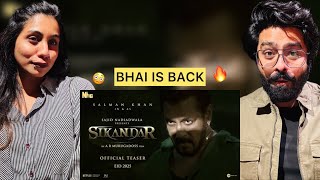 SIKANDAR Official Teaser Reaction | Salman Khan | Sajid Nadiadwala | A.R. Murugadoss | EID 2025