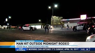 Man hit in Midnight Rodeo parking lot, driver fled, SAPD said