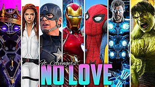 No Love Ft. Avengers || HD WhatsApp Status🔥|| #marvel #shorts #short