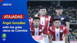 El arquero de Paraguay, Ángel González, y dos atajadas increíbles contra la Selección Colombia
