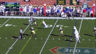 Baylor DT Andrew Billings runs down Kansas RB