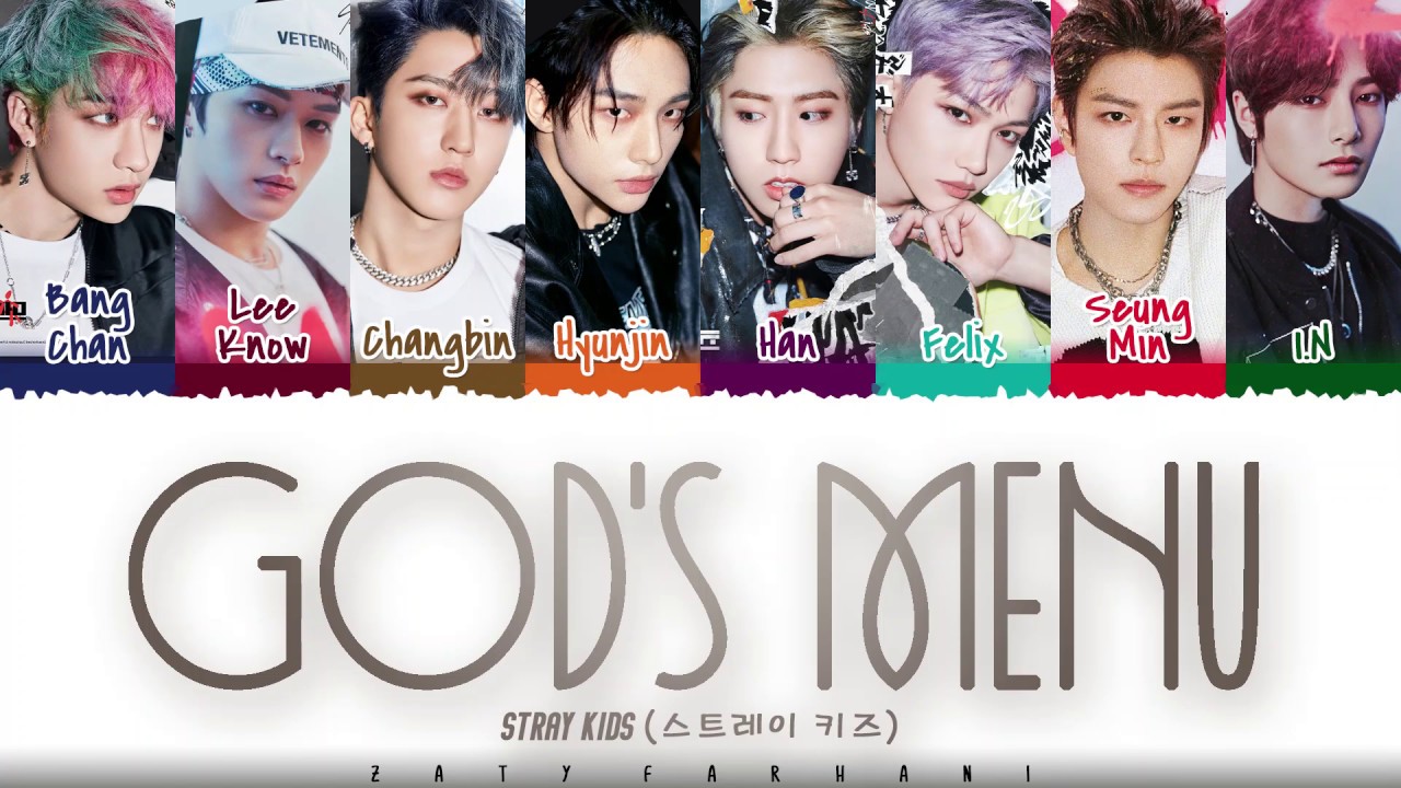 Stray Kids God S Menu 神메뉴 Lyrics Color Coded Han Rom Eng Chords