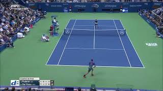 "El misil" de Del Potro (Federer vs del potro) us open 2017