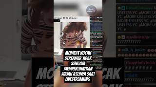 Momen kocak saat streamer tidak sengaja menampilkan wajah aslinya saat live #shorts #streamer