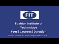 Fashion Institute of Technology - USA | Courses | Tuition Fees | Duration