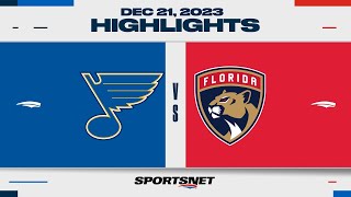 NHL Highlights | Blues vs. Panthers - December 21, 2023