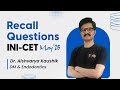 INICET May23| Recall Questions of DM & Endodontics| Dr. Aishvarya| DBMCI MDS Experts 93% Strike Rate