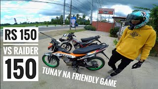 RS 150 vs RAIDER CARB | FRIENDLY GAME WITH KAPWA MOTOVLOGGER