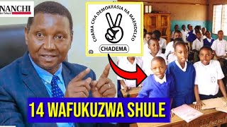 WANAFUNZI 14 WAFUKUZWA SHULE KISA WAZAZI WAO KUSAPOTI CHADEMA WAZIRI ACHARUKA TAZAMA