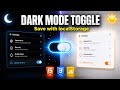 Dark Mode Toggle with Local Storage | HTML CSS JavaScript | Silent Coding