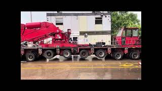 DCS Abnormal Load Escort Services - ALLELYS Heavy Haulage Girder Frame to Holyhead Port