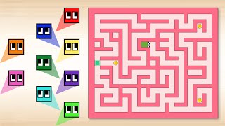 Maze Race - Square Race in the Labyrinth | Square League