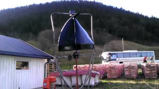 Vertical windturbine project Norway Skaudalen - Spinning Wind turbine