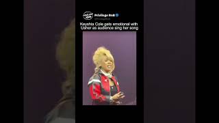 Keyshia Cole Gets Emotional with Usher as Audience Sing Her Song