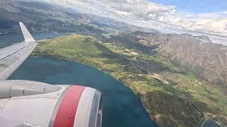 UNEDITED 4K Takeoff Between the MOUNTAINS at Queenstown Airport