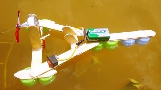 How To Make a Electric Motor Boat - Toy Motor Boat DIY
