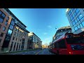 morning drive in oslo city centre norway 4k