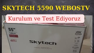 Skytech St5590 TV Kurulum ve Test 👍 Görüntü Kalitesi Harika