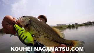 GoPro:16-5-22 ヒラクランクFish.遠賀川バス釣りガイド