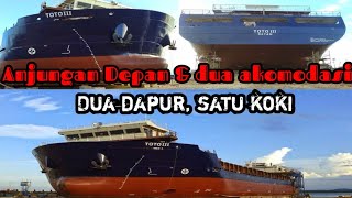 Riview kapal SPOB TOTO III kapal anjungan depan & Dua akomodasi