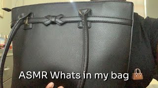 ASMR What’s in my work bag 👜🖤