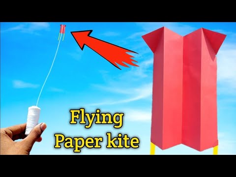 How To Make A4 Paper Flying Plane Kite , How To Make Kite , Patang Kese ...