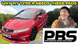 Can performance brake pads really TRANSFORM your braking system? Honda Type R FN2 PBS pads install