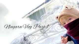 真冬のナイアガラVlog前編。Niagara Vlog in mid-winter, Part 1. #ナイアガラの滝 #ナイアガラ #冬のナイアガラ #niagara #winterniagara