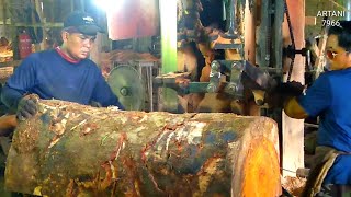 PROSES PEMOTONGAN KAYU RENGAS LAGI