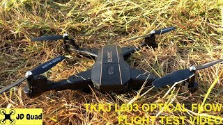 TKKJ L603 Optical Flow Drone Outdoor Flight Test Video