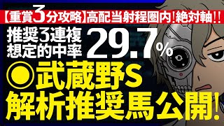 🎯本命快勝！馬単的中！３連複想定的中率『29.7%』｜武蔵野S 解析３分攻略｜◎条件絶好！底見せぬ逸材から人気馬沈没狙い！『ルメールオッズの裏』