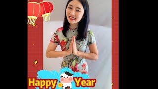 Happy 牛 Year |Chinesewithmei |“牛”字 祝福语 ｜Chinese new Year wishes | year of the ox