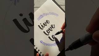 Easy Wreath Drawing with DOMS pastel brush pen | Brush Calligraphy | Calligraphia Love #creativeart
