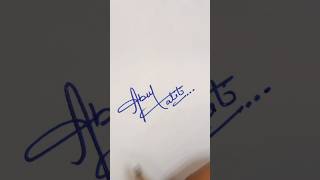 Abu Talib Name Signature #shorts #calligraphy #calligraphyart #signature #youtubeshorts