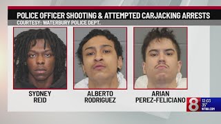 Waterbury police officer shot while investigating attempted carjackings