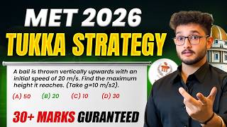 MET 2026 Tukka Strategy | 30+ Marks GUARANTEED🔥| CSE in Manipal, Bangalore