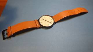 Skagen signatur men's watch with leather strap