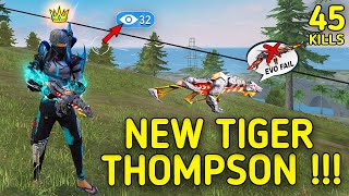 SOLO VS SQUAD|| NEW TIGER THOMPSON POWER🔥!!! CYBER CLAW BETTER THAN EVO GUNS ?| 99%HEADSHOT INTEL I5