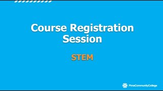 Course Registration: STEM