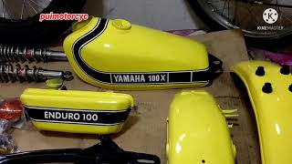 Yamaha dt100 ปั้นใหม่ทั้งคัน/รื้อทำสีใหม่_พร้อมเทคนิคการประกอบขึ้นโครง