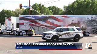 9-11 Mobile Exhibit Escorted by City