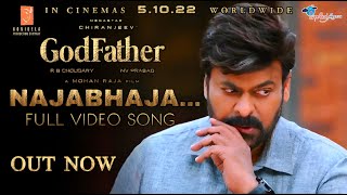 GOD FATHER - Najabhaja Full Video Song|Najabhaja Full Video Song|Godfather Trailer|Chiranjeevi|Taman