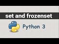 set Data Type in Python3