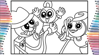 Long Legs Family Reunion coloring | Mommy long legs coloring pages | Cartoon - On & On [NCS Release]