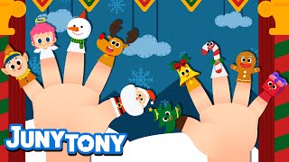 Christmas Fingers | Finger Family | Christmas Songs | Preschool Songs | JunyTony