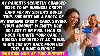 My sister sent me a photo of my burning credit card, saying, 'I used your $120K; now it’s of no use