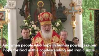 Orthodox Patriarch of Moscow criticizes western secularism